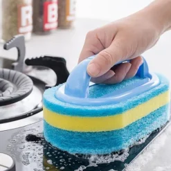 Online Svamp Rengöringsborste med Handtag, Svamp för Kök eller Badrum