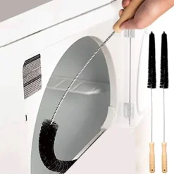 Best Svart - Borste för rengöring av tvättmaskin och kylskåp - För torktumlarventiler