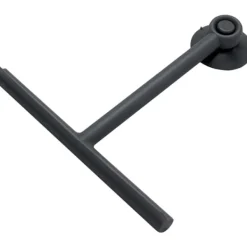 Clearance Svart Duschskrapa med Färgkrok och Sugpropp, Rengör Glas Harts och Gummi, Mått 23 x 22 x 3 cm och Vikt 0,1 kg, 2 års Garanti, R&D Design