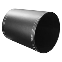 Sale Svart Läder Papperskorg Modern Design För Kök Badrum Kontor