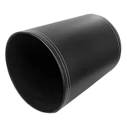 Sale Svart Läder Papperskorg Modern Design För Kök Badrum Kontor