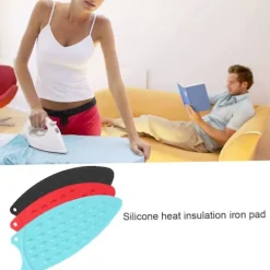 Best Svart silikon strykjärnsunderlägg värmebeständig platta för ångstrykjärn