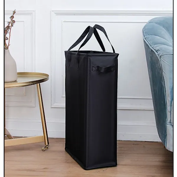 Online Svart smal tvättkorg, 39x19x62,5CM, bärbar tvättkorg