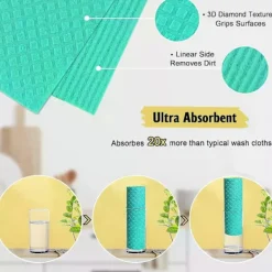 Clearance Svenska Disktrasor, 10-pack Återanvändbara Kökstrasor Ultraabsorberande