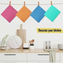 Clearance Svenska Disktrasor, 10-pack Återanvändbara Kökstrasor Ultraabsorberande