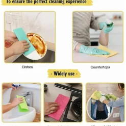 Clearance Svenska Disktrasor, 10-pack Återanvändbara Kökstrasor Ultraabsorberande