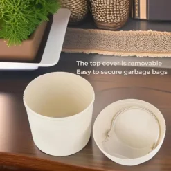 Best Svänglockshink, Mini-soptunna i plast med svänglock, Mini-papperskorg Badrumshinkar, Skrivbord Kompakt design Kosmetisk hink, Liten skrivbordsavfallssopkorg | Fyndiq Cream