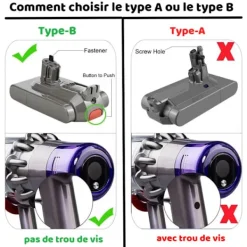 Clearance SWAREY -batteri för Dyson V11-serien 6000mAh Li-ion 25,2V med postfilterelement och 1 borste och skruvmejsel One-Click Installation