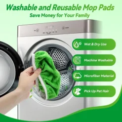 Discount Swiffer Mopp Ersättningsduk Absorberande Svamp Hushålls Våta & Torra Spin Mopp Duk Grön 4pcs Green