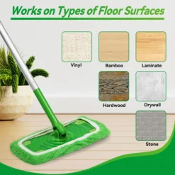 Discount Swiffer Mopp Ersättningsduk Absorberande Svamp Hushålls Våta & Torra Spin Mopp Duk Grön 4pcs Green