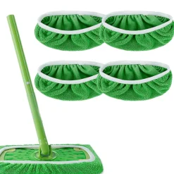 Hot Swiffer Sweeper Mopp Ersättningsdynor, dukar för Swiffer Golvmopp, Återanvändbart Cover 4PCS