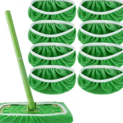 New Swiffer Sweeper Mopp Ersättningsdynor, Återanvändbara Överdrag för Swiffer Golvmopp 8 st