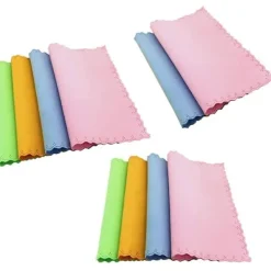 Discount sysy 10-pack Rengöringsglasögon Mikrofiberduk Ekonomisk Solglasögon Skärm Rengöringsduk Glasögon A (FMY)