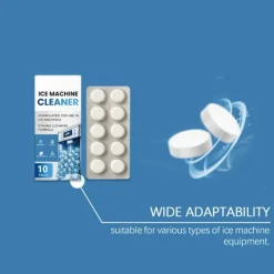 Sale unbranded 10Table Rengöringstabletter för ismaskiner Tar bort envis lukt Effektiv rengöring