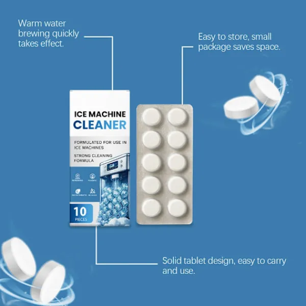 Sale unbranded 10Table Rengöringstabletter för ismaskiner Tar bort envis lukt Effektiv rengöring