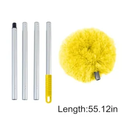 Hot Takfläkt Dammvippa, Dammvippor för Rengöring, Mikrofiber Dammvippa med Förlängningsstång 47 Tum, Dammvippa för Rengöring av Takfläkt, Högt Tak, Möbel | Fyndiq