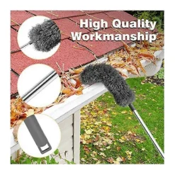 Discount Takrännsrengöringsborste Takverktyg med Teleskopisk Förlängningsbar Stång 2,5m Rännsrensare Enkel Åtkomst