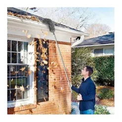 Discount Takrännsrengöringsborste Takverktyg med Teleskopisk Förlängningsbar Stång 2,5m Rännsrensare Enkel Åtkomst