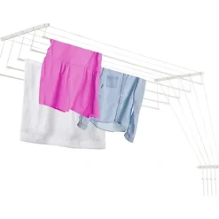 Discount Taktork för tvätt, 5 stänger, 180 cm, badrum, balkong [CO]