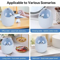 Clearance Tecknad Papperskorg Sopsäck Plast Liten, Grå, 1 styck