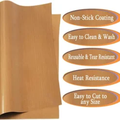 Clearance Teflonark för värmepress - 2-pack Non Stick ugnsfolie Teflonark Re