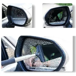 New Teleskopisk backspegelskrapa med utdragbar stång fönsterrengöringsskrapa