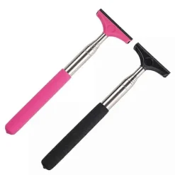 New Teleskopisk backspegelskrapa med utdragbar stång fönsterrengöringsskrapa