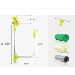 Online Teleskopisk fönsterputsare - U-formad skrapa - Enkel åtkomst - WELLNGS