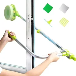 Online Teleskopisk Fönstertvättare - U-formad Skrapa - Lättåtkomlig - WELLNGS{FY}