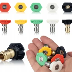 Clearance Rosfix Teleskopisk Tvättlans 1,5-6,3M – 4000 PSI | Aluminium | 5 Munstycken | Kompatibel med Karcher HD HDS