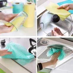 Sale Återanvändbar köksduk, engångsduk - Blå