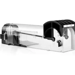 Hot Generic Återanvändbar Råttfälla Musfälla Giftfri Miljövänlig one size Vit