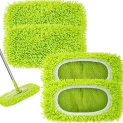 Discount C Återanvändbara Mikrofiber Torrmoppdukar för Våtmoppar Kompatibla med Swiffer Sweeper Mopp Ersättningsmoppar för Rengöring av Hårda Trägolv