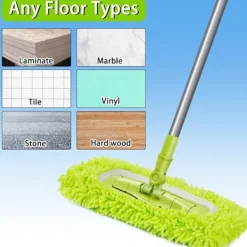 Online Återanvändbara Mikrofiber Torrmoppdukar för Våtmoppar Kompatibla med Swiffer Sweeper Mopp Ersättningsmoppar för Rengöring av Hårda Trägolv 4 Pack