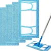 Outlet Återanvändbara Moppdynor för Flash Speedmop Heavy Duty Mikrofiber Våta & Torra Rengöringsmoppdynor Maskintvättbara Upp till 100x (4-pack)