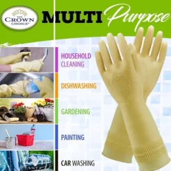 Hot Generic Återanvändbara och vattentäta gummihandskar för diskning och rengöring av köket