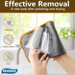 New Återanvändbara rengöringsdukar i kolfiber - 6-pack - 40 x 40 cm, Rengöring av köksredskap, detaljer