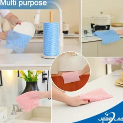 Clearance Återanvändbara rengöringsdukar Engångs rengöringsduk Diskduk Diskhanddukar Disktrasor Allrengöringsdukar på rulle - 2 rullar