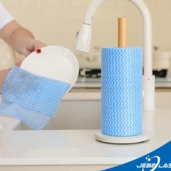 Clearance Återanvändbara rengöringsdukar Engångs rengöringsduk Diskduk Diskhanddukar Disktrasor Allrengöringsdukar på rulle - 2 rullar