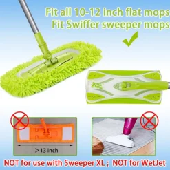 New Återanvändbara torrmoppdukar i mikrofiber för våtmoppar Kompatibla med Swiffer Sweeper Mop Ersättningsmoppar för rengöring av golv med hårda träytor 4 Pack | Fyndiq