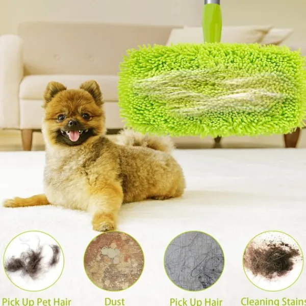 New Återanvändbara torrmoppdukar i mikrofiber för våtmoppar Kompatibla med Swiffer Sweeper Mop Ersättningsmoppar för rengöring av golv med hårda träytor 4 Pack | Fyndiq