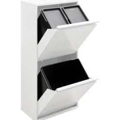 Online ARREGUI Återvinningsbehållare Basic CR401-B 3 Fack 45 L Vit