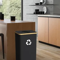 Discount Återvinningskärl för hushållsbruk inomhus, Stor 100L (26 gallon) återvinningskärl med avtagbart lock, återanvändbart