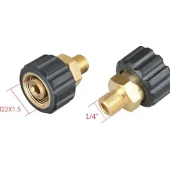 Discount OCEAN T&F Högtryckstvätt Adapter M22 till M22 / 3/8" / 1/4" Snabbkoppling för Sprutpistol