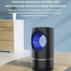 Sale Tianyan Lila Ljus Katalytisk Mygga, Hushållsmygga Inandning Elektronisk Myggbekämpning（Svart）