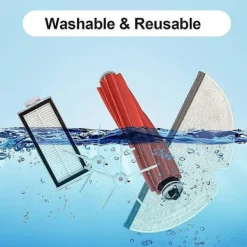 Hot Tillbehör för Roborock Q7 Max Plus / Q7 Max / Q7 / Q7 Plus Reservdelar, Borstkit Filter Robotdammsugare