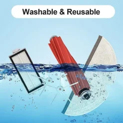 Best Crowned Tillbehör till Q7 / Q7 Max / Q7 / Q7 Plus, borste kit robotdammsugare tillbehör