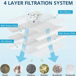 Best DMstore Tillbehörssats för Dreame L20 Ultra/l30 Ultra dammsugare Huvudsidoborste Hepa-filter Moppduk Dammsugarpåsar Delar [DB]