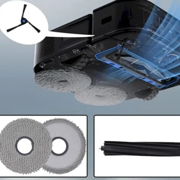 Discount Tillbehörssats kompatibel med Deebot X2 Omni reservdelar huvudborste, sidoborstar, filter, mo