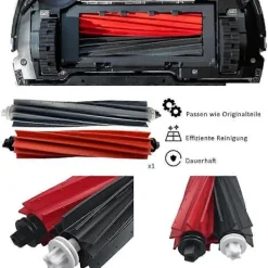 Outlet Tillbehörsset för Roborock S8 Pro Ultra Dammsugare, 1 Dubbelborstsystem Modell Huvudborstar